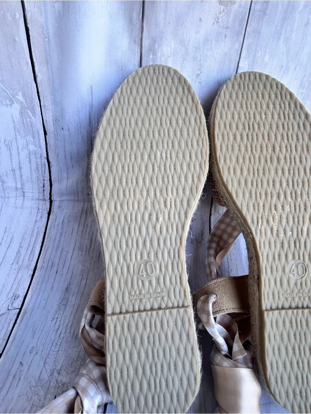 a Free People lace-up espadrille sandal